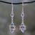Indian Fair Trade Sterling Silver Blue Topaz Earrings 'Mystic Wonder'