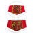 2 Double Layer Red  Yellow Bandana Print Face Masks 'Red Bandana' 2 Double Layer Red  Yellow Bandana Print Face Masks 'Red Bandana'