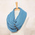 Knit Cotton Convertible Scarf in Teal from Thailand 'Dreamscape in Teal'