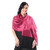 Handwoven Silk Wrap Scarf in Magenta from Thailand 'Shimmering Magenta'