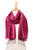 Handwoven Silk Wrap Scarf in Magenta from Thailand 'Shimmering Magenta'