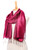 Handwoven Silk Wrap Scarf in Magenta from Thailand 'Shimmering Magenta'