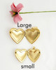 Personalized photo locket Gold Heart Style