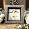 Personalized 3rd Anniversary Gift • Leather Keepsake Frame • Custom Names & Date Engraved • Unique Wedding or Couples Gift