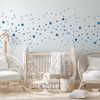 Gold stars wall decal confetti Star Wall Decal, Nursery Wall Decals, Star Wall Stickers, Baby Room, Easy Peel and Stick wall stickers