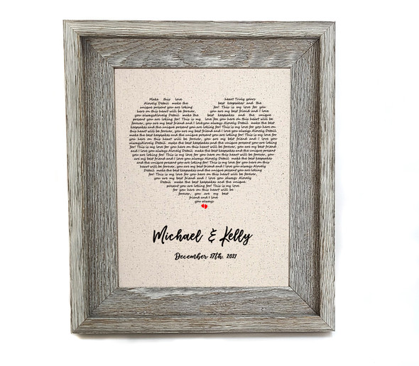 Cotton First Dance Lyrics Print