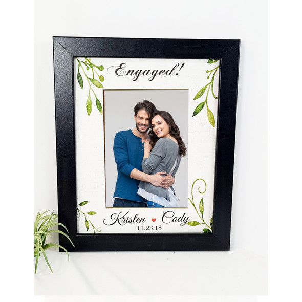 Personalized Engaged Picture Frame