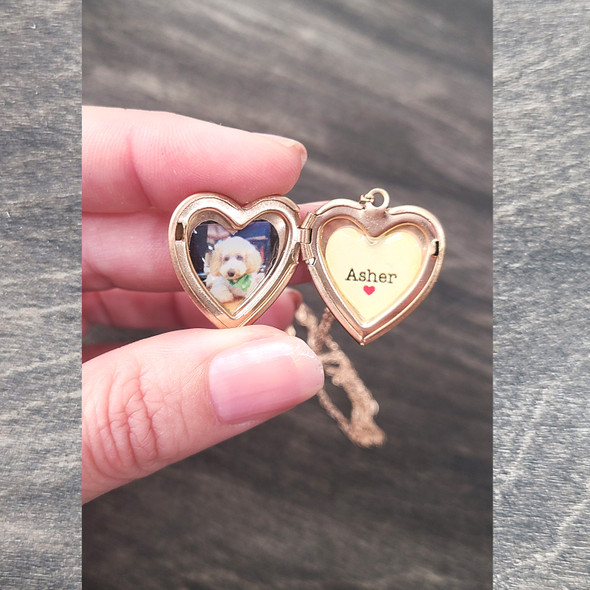 Heart Photo Locket your photo