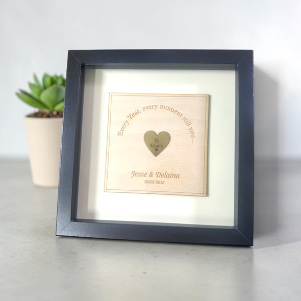 Brass 21st Anniversary  Personalized Gift for Couple
