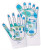 Just the gloves Reflexology gloves blue and green colors fun for your friends. Can be used for a beauty treatment
