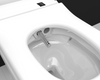 Black Intelligent Toilet S300 with abs base 160mm trap offset