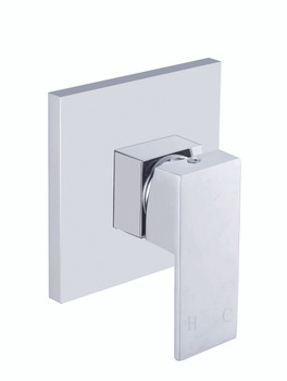 Sun Shower Mixer - Chrome Square with 10mm thick back plate