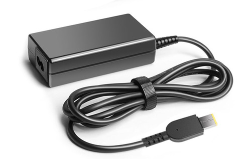 65W AC ADAPTER with Lenovo slim rectangular connector.