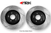 ARK Slotted Brake Rotors FRONT (Brembo Calipers) Genesis Coupe 2010+