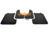 Rally Armor UR Mud Flaps Urethane BLACK w/ BLUE LOGO Subaru Impreza 2008-2011 | WRX 2008-2010