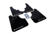 Rally Armor UR Mud Flaps Urethane BLACK w/ WHITE LOGO Subaru Forester 2009-2013