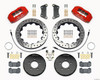 Wilwood Dynapro 6 Big Brake Kit FRONT Red w/ Slotted and Drilled Rotors Mazda 3 2004-2013 | Mazdaspeed 3 2007-2013