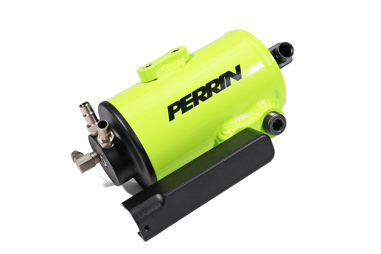 Perrin Air Oil Separator NEON YELLOW Subaru WRX 2022-2023