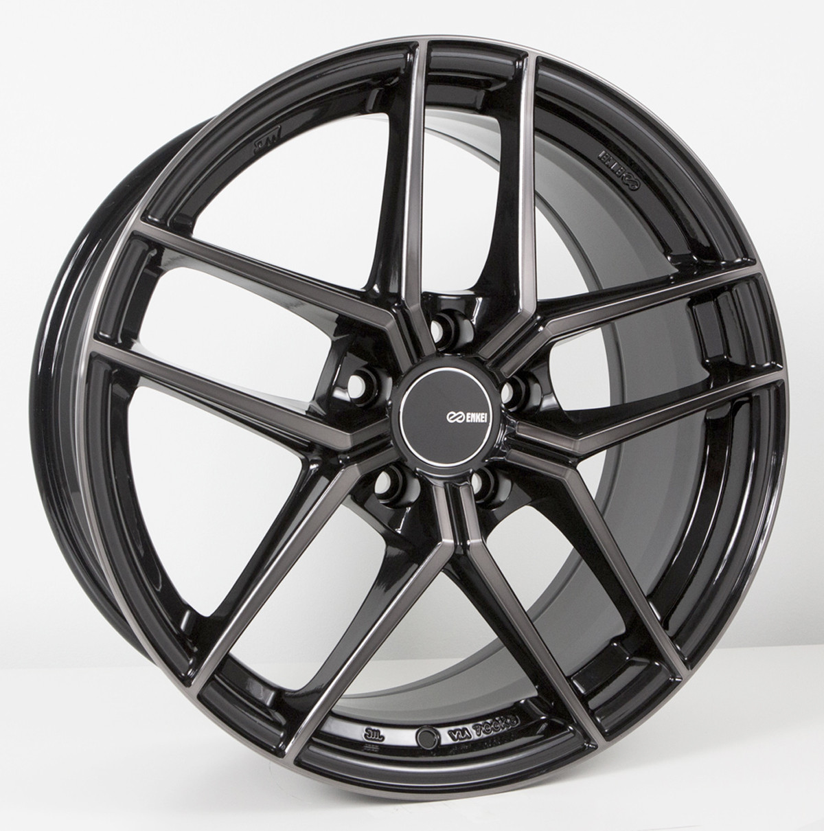 Enkei TY5 18x9.5 5x120 45mm Offset 72.6mm Bore Black Wheel