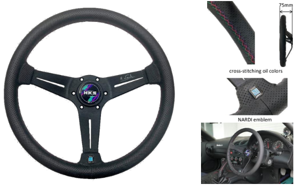 NARDI x HKS style Deep Corn レザーステアリング Nardi Deep Corn