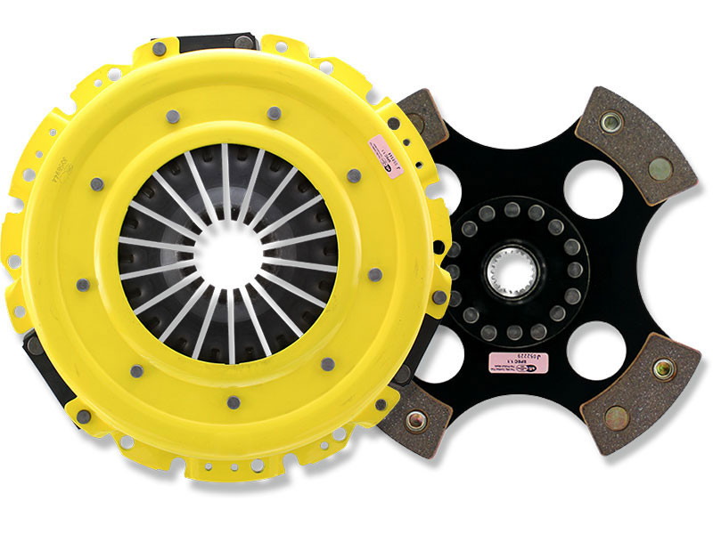 Ch!iii Squeeze Clutch イエロー ACT HD Clutch Kit 4 Puck Solid w/ Streetlite Flywheel Mazda