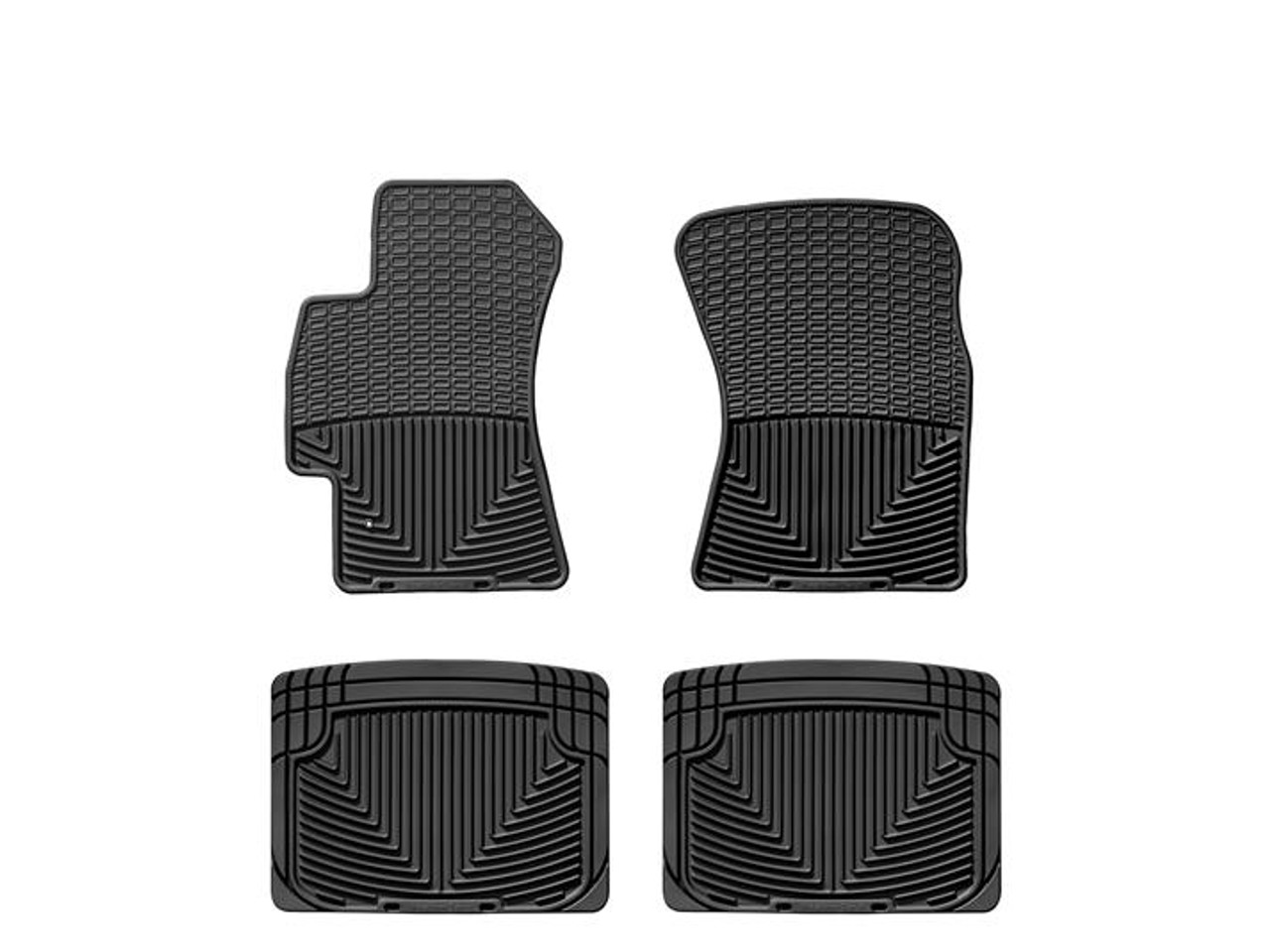 Weathertech All Weather Floor Mats Front And Rear Black Subaru