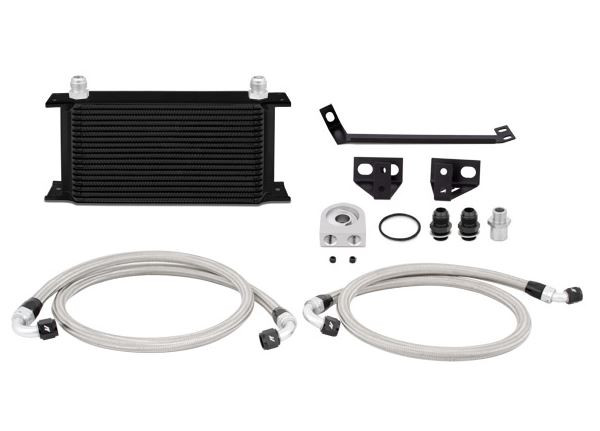 Mishimoto Thermostatic Oil Cooler Kit - Black |2015+ Ford Mustang Ecoboost (MMOC-MUS4-15TBK)