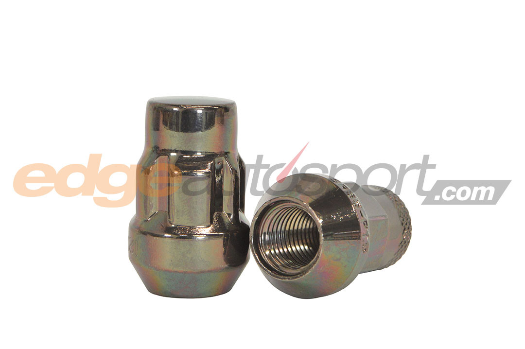 Muteki SR35 Closed End Lug Nut / Lock Set 12x1.50 Chrome Neon (20 Piece Kit) 35mm Tall