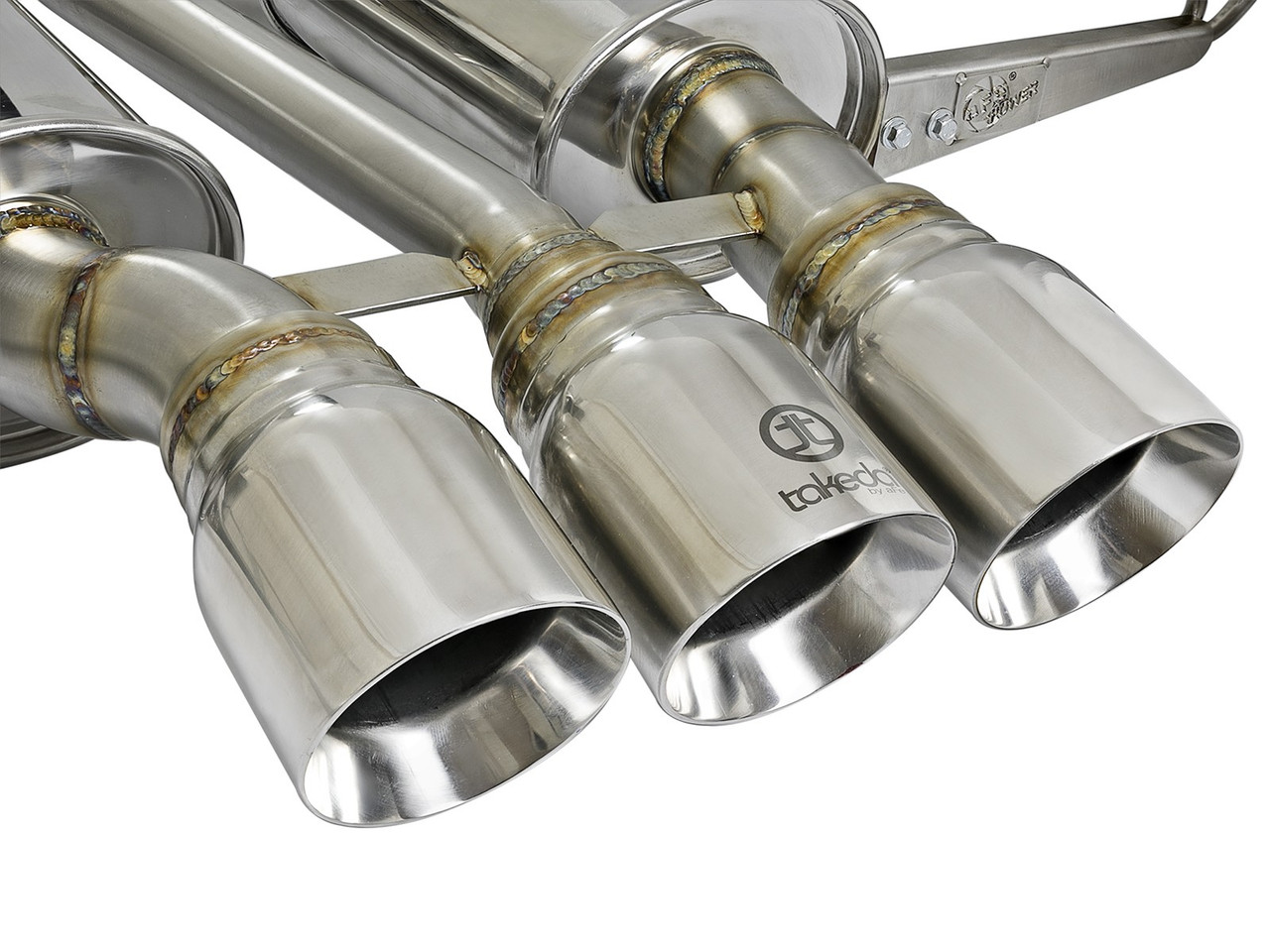 aFe Takeda 2.5in 304 SS Cat-Back Exhaust System w/CF Tips 2022+ Honda Civic L4-1.5L (t)