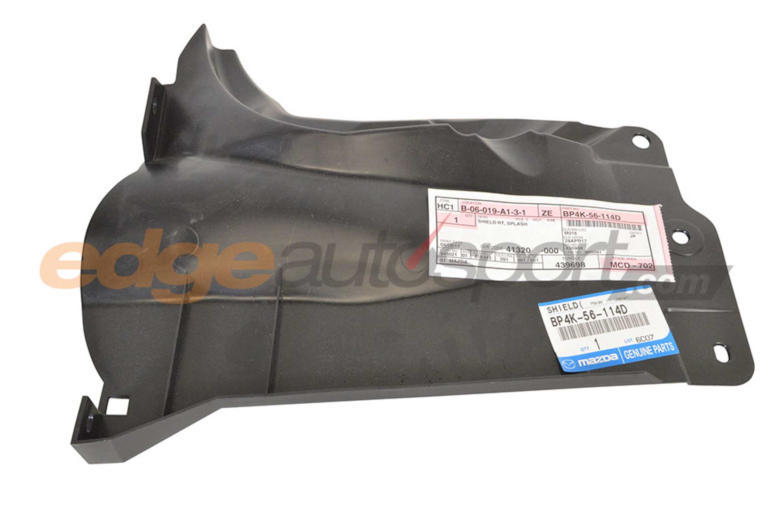 Mazda OEM Splash Shield RIGHT Mazdaspeed 3 20072009