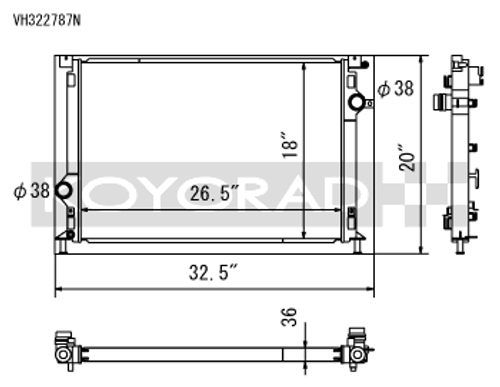 Koyorad Racing Hyper V-Series Radiator Ford Focus ST 2013-2018