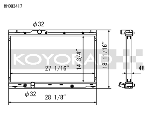 Koyorad Racing Hyper V-Series Radiator | Honda Civic Type R 2017-2021 FK8 (HH083417)