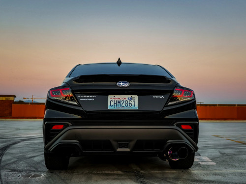 OLM Spec-AR LED Taillights (Clear Lens/Black Base/Red Bar) Subaru WRX 2022-2023