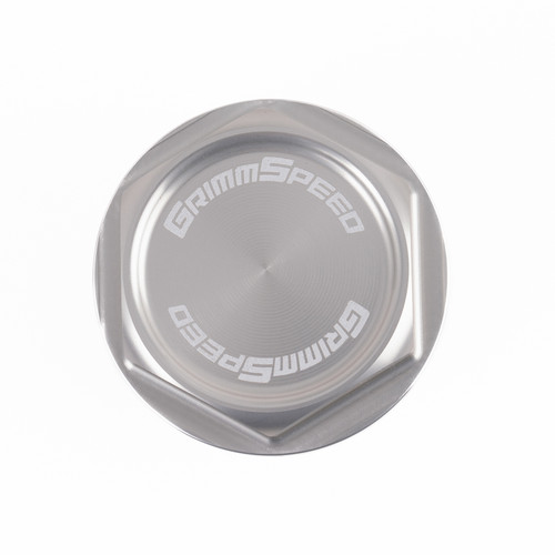 GrimmSpeed Bolt Oil Cap Silver | All Subaru Engines (GRM120014SIL)
