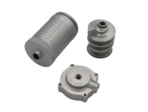 PRL Motorsports Helix Air Oil Separator, Silver | Honda Civic Type R FK8 2017-2021 (PRL.1053.1.SIL)