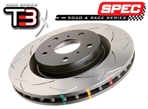 DBA Club Spec 4000 Series T3 Slotted Brake Rotor SINGLE | FRONT Mitsubishi Evolution 2008-2014