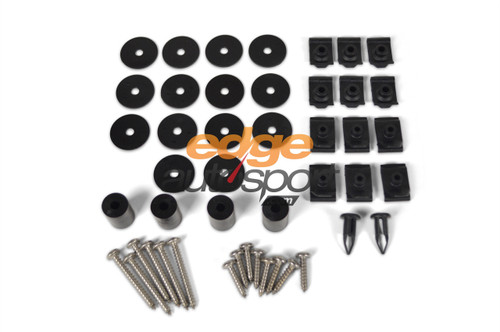 Rally Armor UR Mud Flaps Urethane BLACK w/ WHITE LOGO (SEDAN) Subaru Impreza ALL 2002-2007