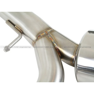 aFe 304SS Dual Cat-Back Exhaust w/ Polished Tips Mitsubishi Evolution X 2008-2015