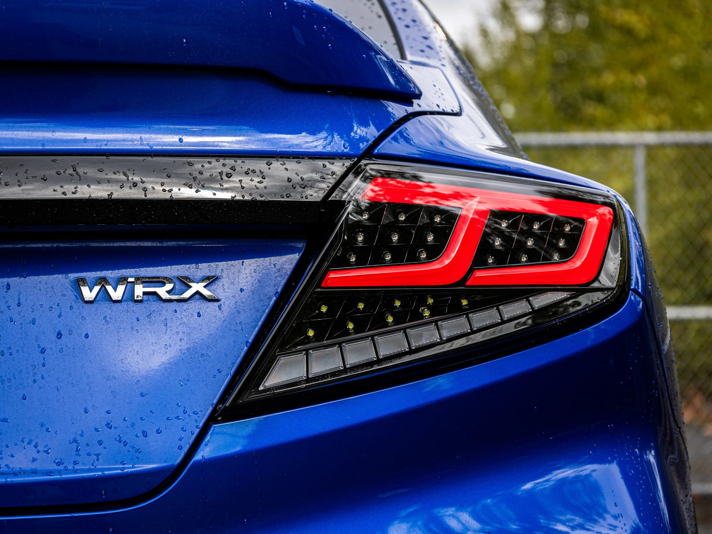 OLM Spec-AR LED Taillights (Clear Lens/Black Base/Red Bar) Subaru