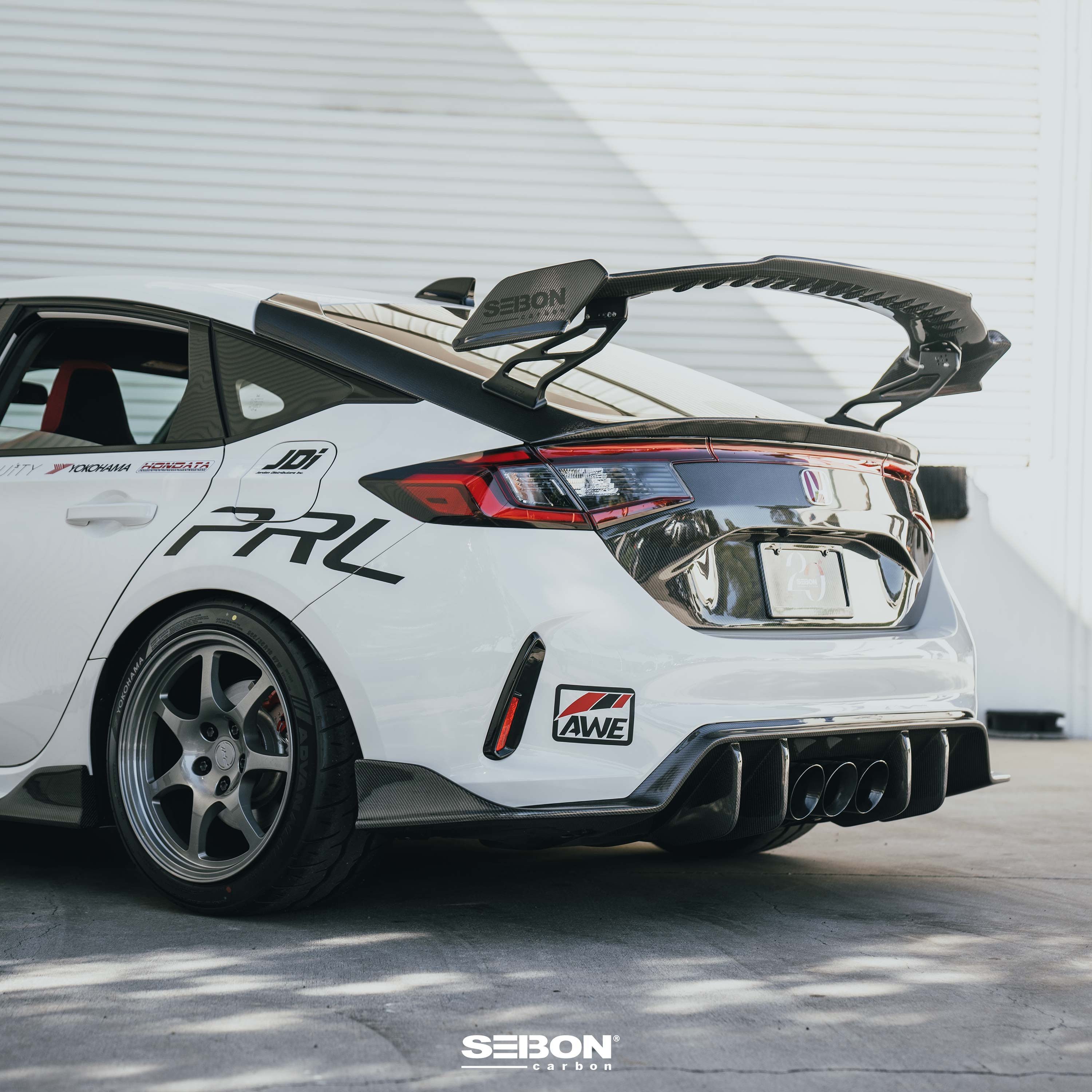 Seibon MB-Style Carbon Fiber Rear Diffuser | Honda Civic Type R 2023 ...