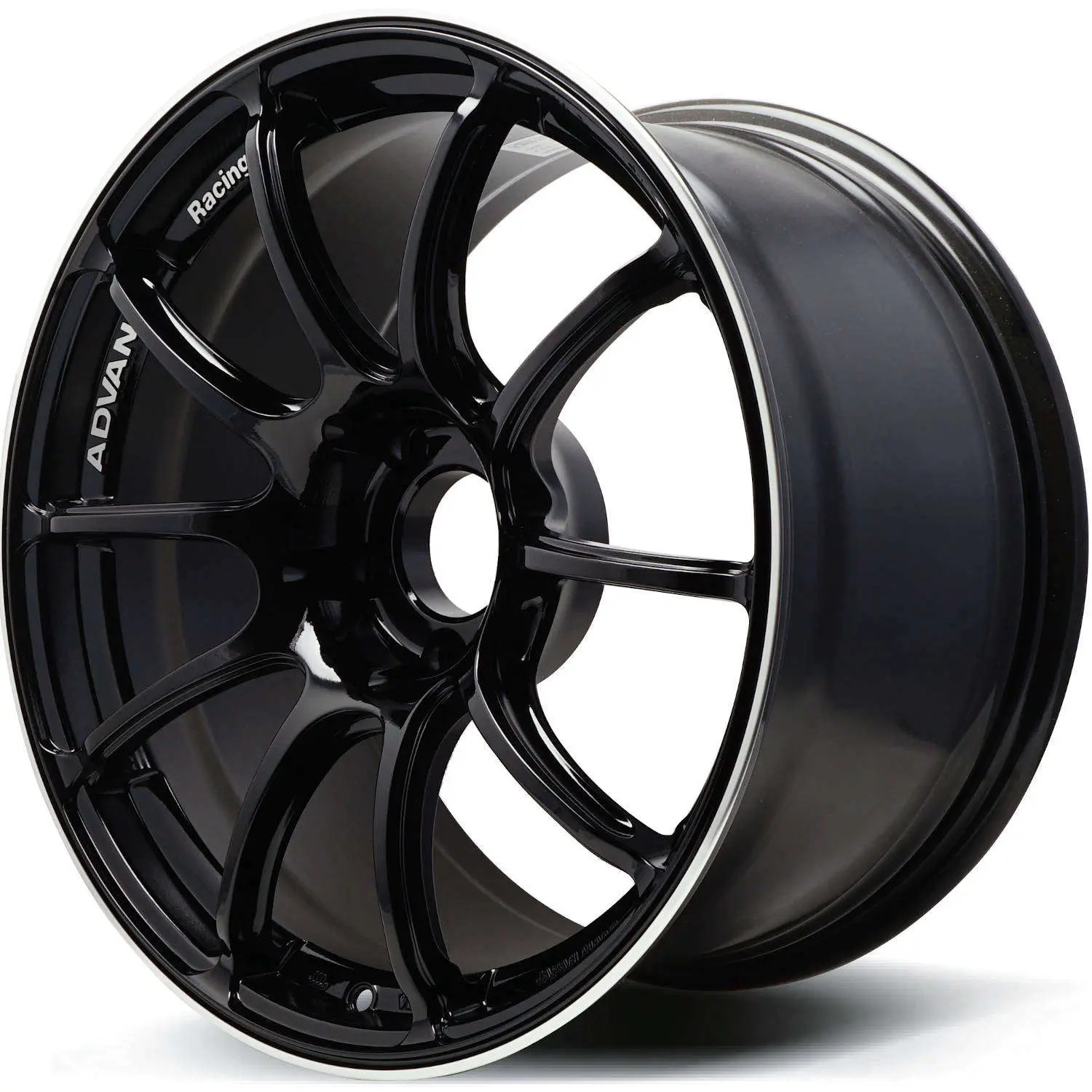 車のパーツ ADVAN RZII 8j+45 114.3 5h KR20 Advan RZII Racing Hyper Black 18x9 5x114.3 Wheels — Subimods.com
