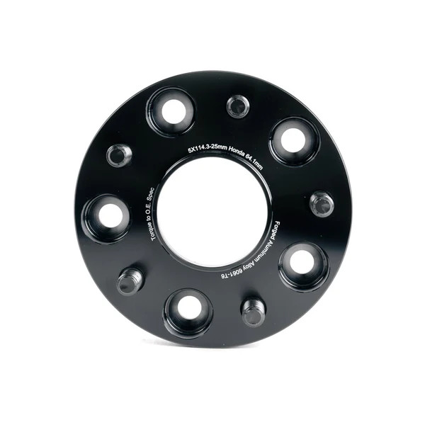 Set Of 4 Hubcentric Wheel Spacers - 1 Inch (25mm) Thick, 4x100 Bolt Pattern, For Honda/Acura