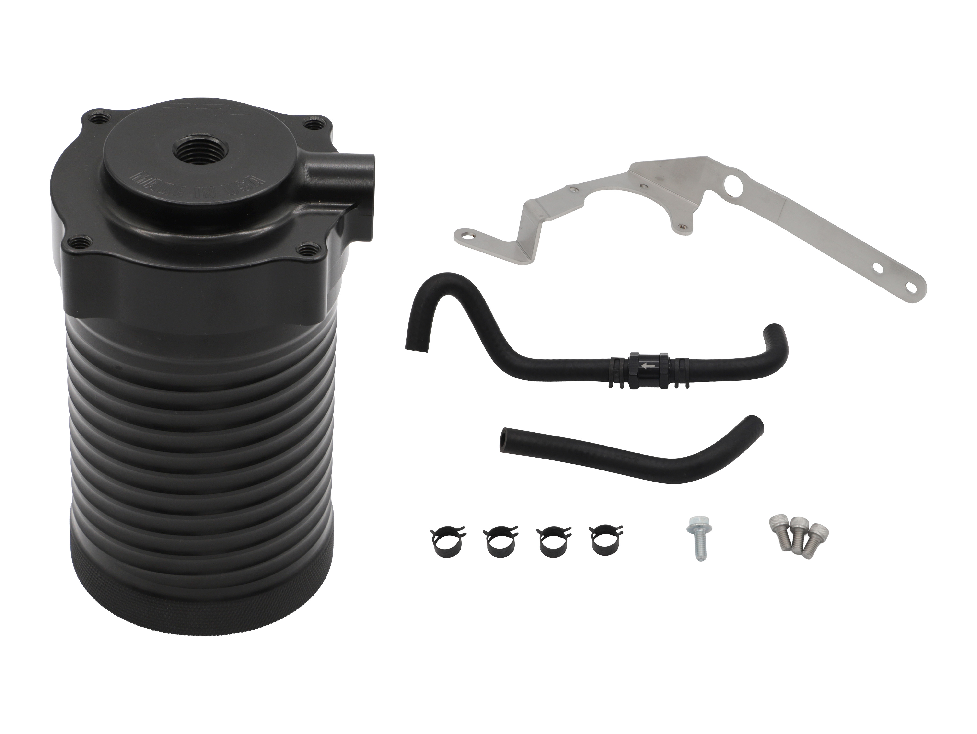 PRL Motorsports Helix Air Oil Separator, Black | Honda Civic Type