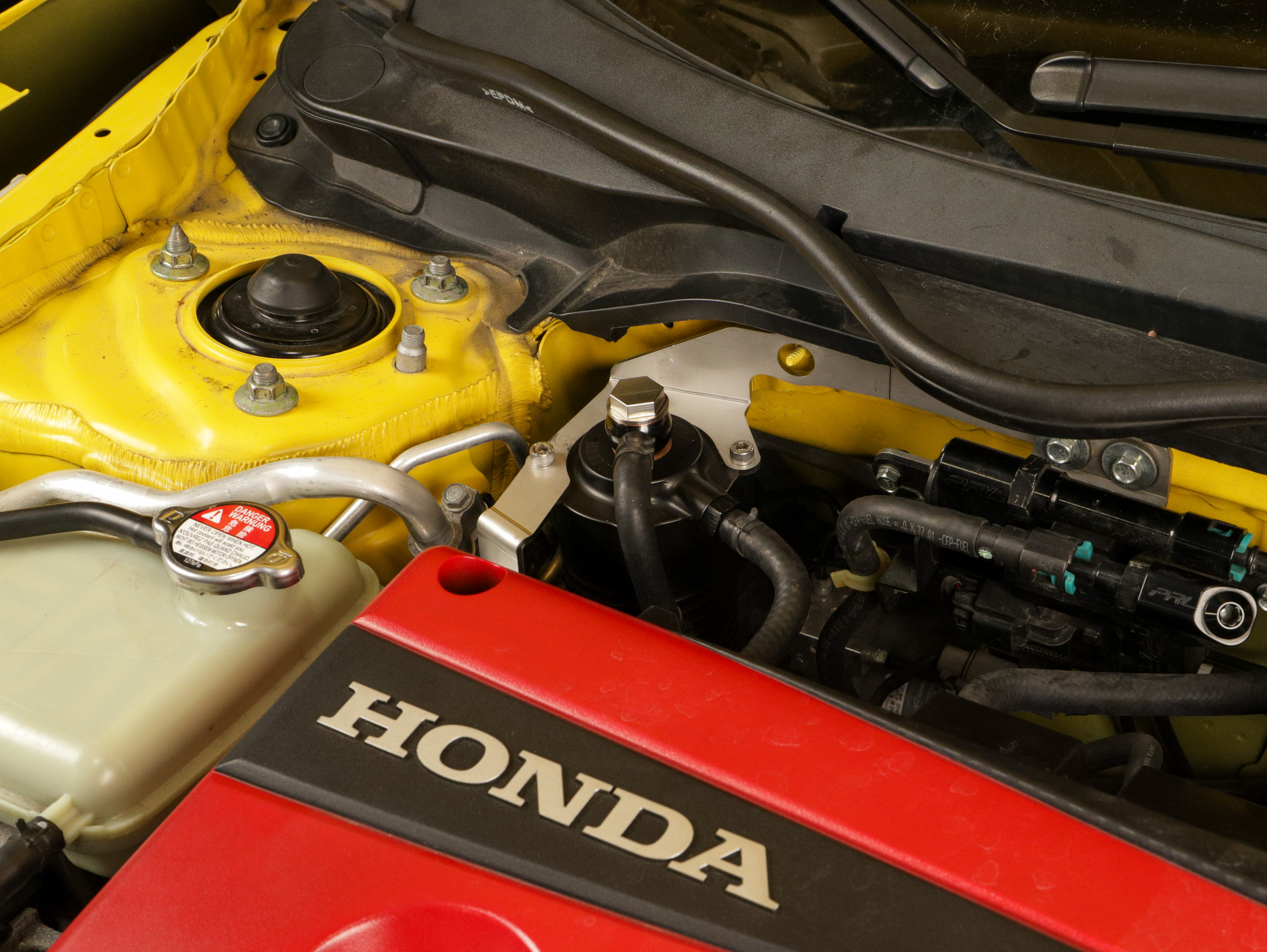PRL Motorsports Helix Air Oil Separator, Black | Honda Civic Type