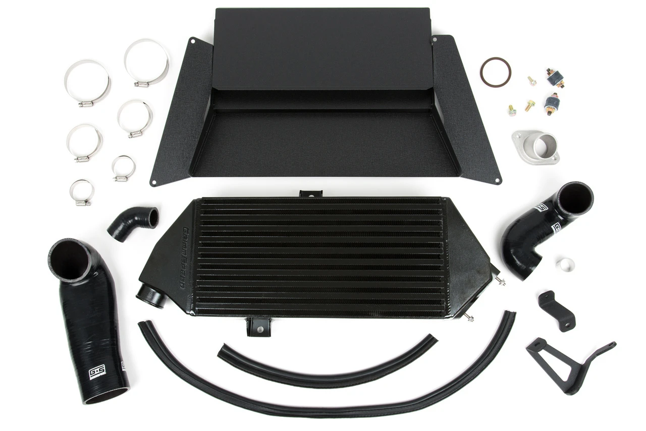 Grimmspeed Top Mount Intercooler Kit TMIC BLACK THERMAL COATED