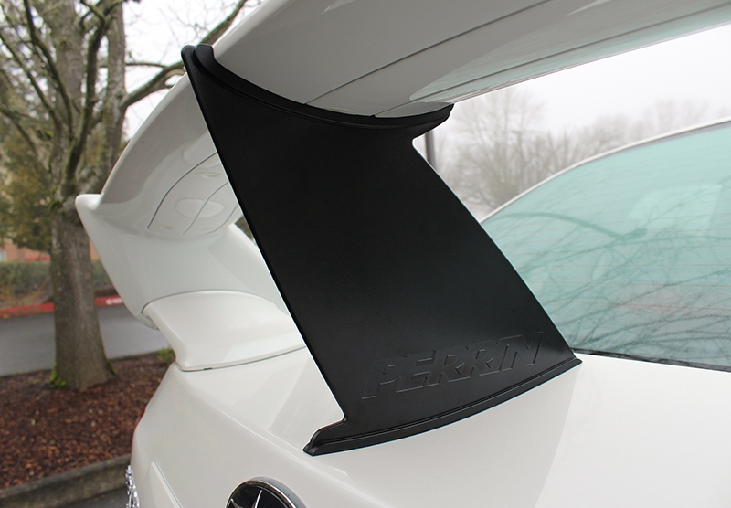 PERRIN ガーニーフラップ PSP-BDY-401BK ブラック PERRIN Hatchback Gurney Flap - Subaru WRX STI 2008-2014