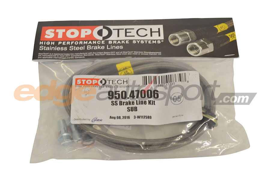 950.47006 Stoptech Stainless Steel Braided Brake Line Kit, Hose