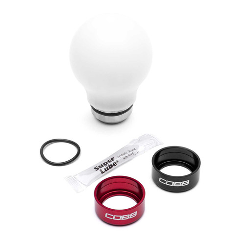 Cobb Tuning Short Weighted Shift Knob WHITE | Honda Civic Type R