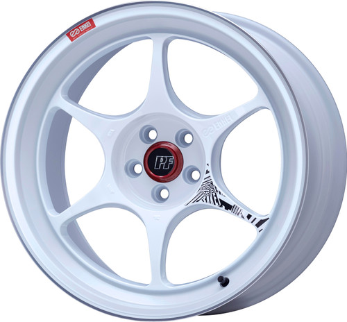 Enkei PF06 Wheel | 18x9 +42, 5x120 | Machined White