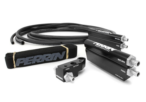 iBuildRacecars -6 AN Parallel Feed Fuel Line Kit Subaru EJ WRX / STI /